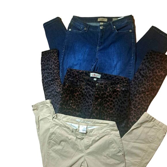 SAL! BUNDLE Of Fun 5 Pairs Paints SZ 6- BONGO-Banana Rep-Old Navy-Nine West-Iris - Picture 3 of 6